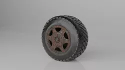 Old Rusty Tire 3D model