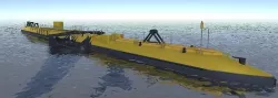 Orbital O2 2MW tidal turbine 3d model Low-poly 3D model