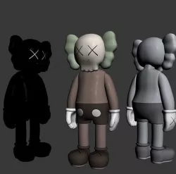 OriginalFake kaws 3D model