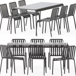 Palissade Table and Palissade Chair by Hay 3D model