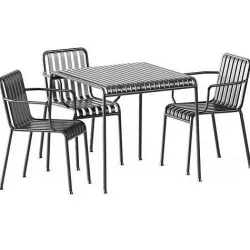 Palissade Table S80 and Palissade Armchair by Hay 3D model