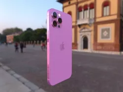 Pink iPhone 12 Pro Max in all Official Colors Low-poly 3D model