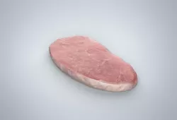 Pork chop 3d food modell one piece 3D model