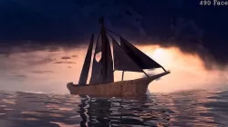 Realistic PBR low poly Brig Low-poly 3d model Low-poly 3D model