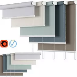 Roller Blind 74 Swift Direct Blinds Bella 3D model