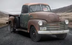 Rusted 1957 Chevrolet Truck 3D scan Low-poly 3D model