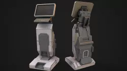 SCFI COMPUTER Low-poly 3D model