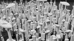 Sci-Fi Buildings Pack - 12 LOWPOLY 3D models Low-poly 3D model