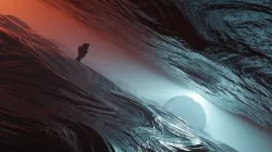 sci fi planet art 3D model