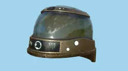 SciFi Brain Helmet 06 Bronze Dirt - Character Design Fashion Low-poly 3D model