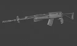SKS 2011 Low-poly 3D model