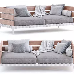 Sofa Ansel By Flexform 3D model