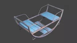 Soviet old swing 3D model
