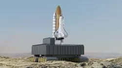 spaceship launch 3D model