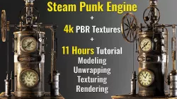 Steampunk Engine 3D model