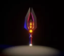 Steampunk sword Low poly Low-poly 3D model
