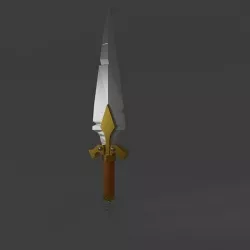 sword Low-poly 3D model