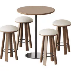 Table Sarek by Boln and Counter Stoll BuzziMilk by BuzziSpace 3D model
