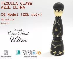 Tequila Clase Azul Ultra Bottle 3D model