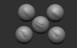 The brush is designed to create wounds 3D model