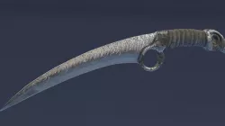 The raven dagger PBR Low-poly Game ready Low-poly 3D model