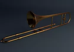 Trombone Symphony Orchestra Jazz Music Classical Instrument Band 3D model