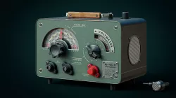 Vintage radio station 3D model