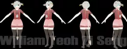 VR chat cow femboy character model Low-poly 3D model
