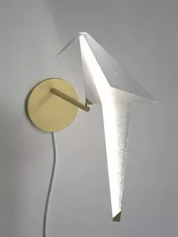Wall lamp paper crane 3D model