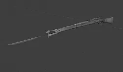 WW2 JAPAN WEAPONS PACK Low-poly 3D model
