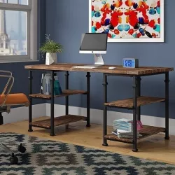Zona Solid Wood Desk 3D model
