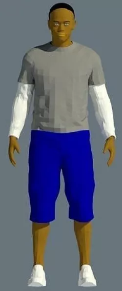 3D African man model as  Revit family and Revit file  3D model
