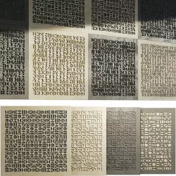 3D-panels of geometric shapes 3D model