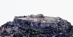 Acropolis of Athens - Parthenon Low-poly 3D model