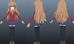 Aisaka Taiga TIGER DRAGON girl ACG animation cartoon MMD 3D model