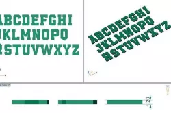 ALL LETTERS WITH HANDMADE FONT 3D MODEL 3D model
