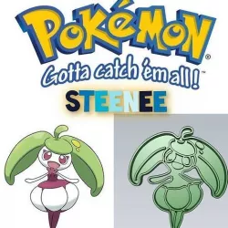Amazing Pokemon Steenee Cookie Cutter Stamp Cake Decorating  3D model