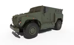 Armored military vehicle  Low-poly 3D model