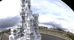 Asian towers nuclear fallout 3D model