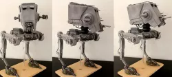 AT-ST SCOUT WALKER STAR WARS CHICKEN WALKER STUDIO SCALE 3D model