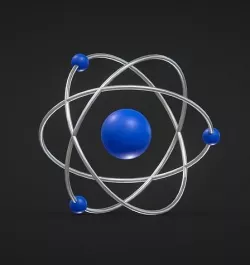Atom science 3D model