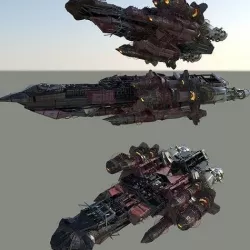 Attack Ship - Space Ship 3D model