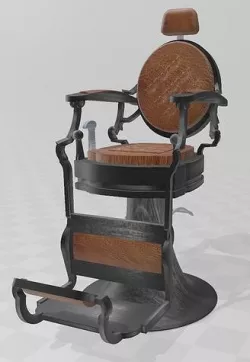Barber Chair 3D model