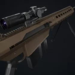 Barret M107A1 3D model