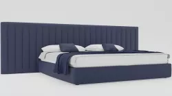 Blue bed modern 3D model