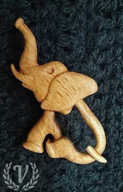 Brooch  Little Elephant 3D model