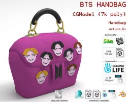 BTS Handbag Low-poly 3D model