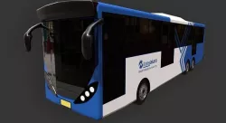 Bus Rapid Transit - Bus TransJakarta 3D model