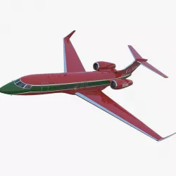 Business Jet Gulfstream G500 2 Rigged 3D Model 3D model