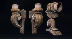 Candlestick Low-poly 3D model
